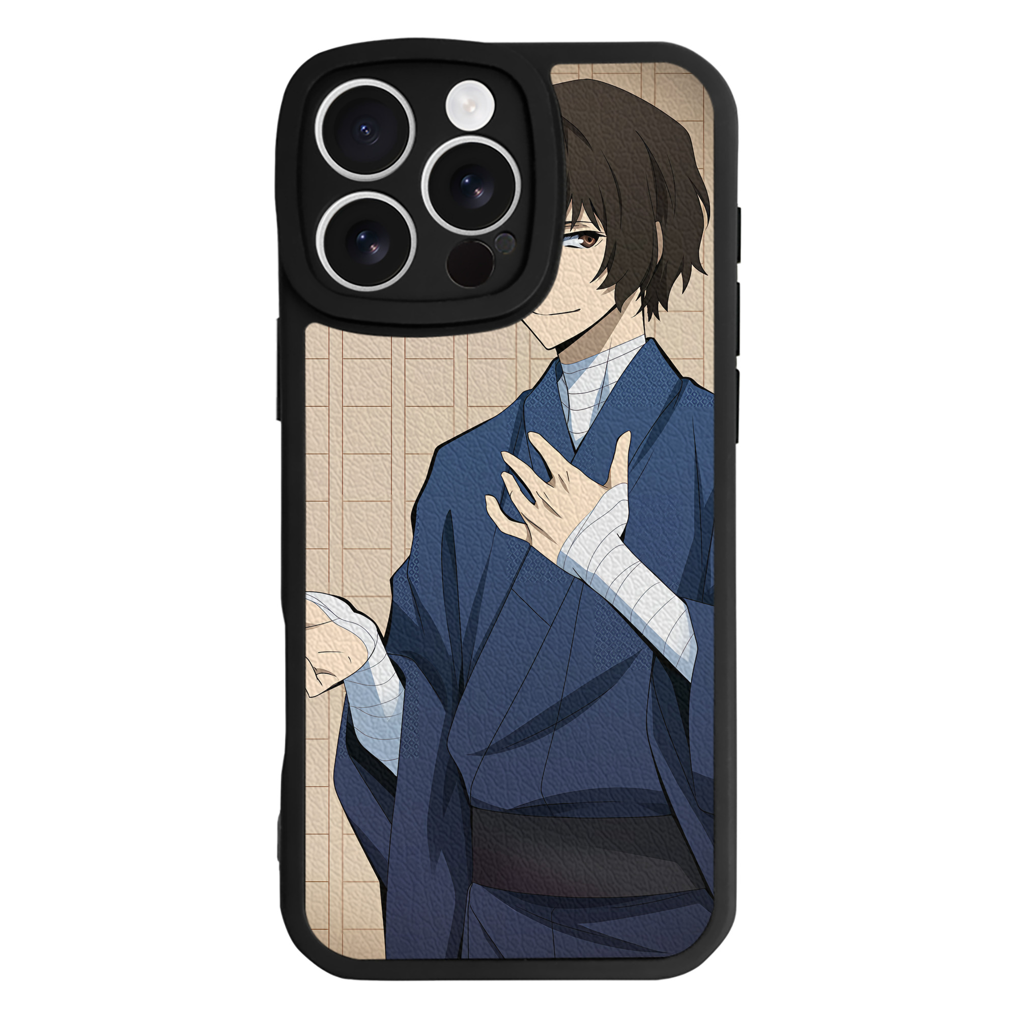 （画像用） 文豪ストレイドッグス Bungo Stray Dogs 【iPhone 16シリーズ対応】シリコンスマホケース（レザー調） 材質：シリコン